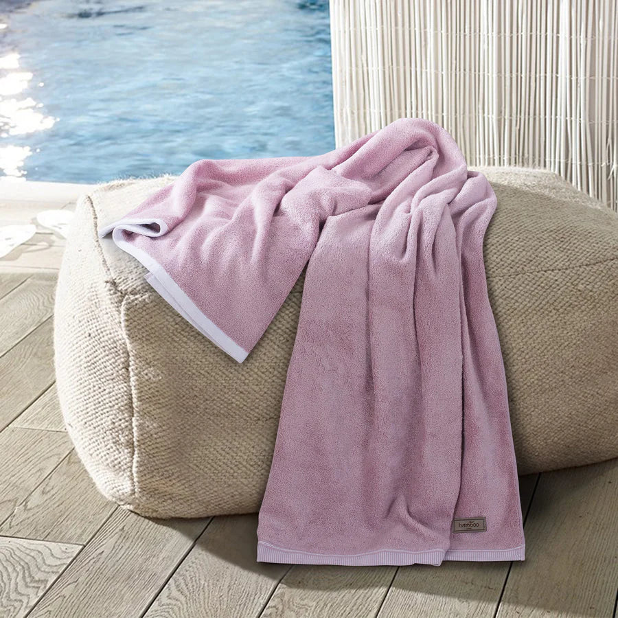 Bamboo Bath Towels - High Absorbent & Super Soft 360 GSM - grahsajja