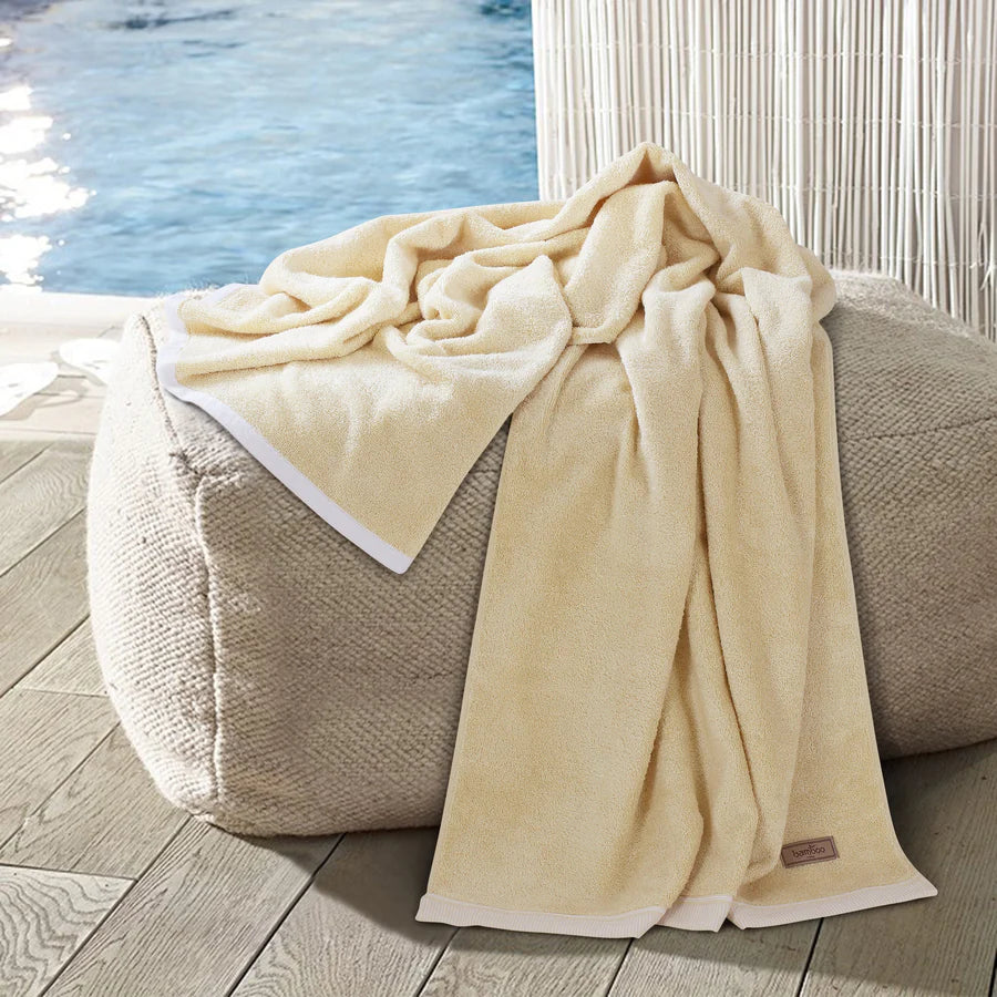 Bamboo Bath Towels - High Absorbent & Super Soft 360 GSM - grahsajja