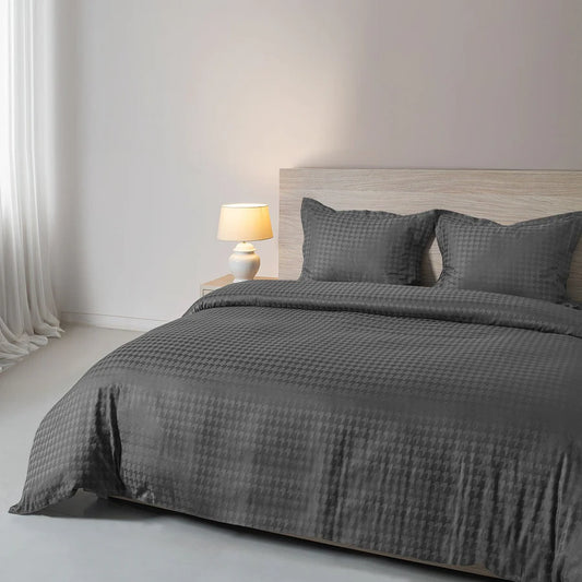 Spread Home 550 TC Italian Jacquard 100% Cotton Bedsheet Houndstooth - grahsajja