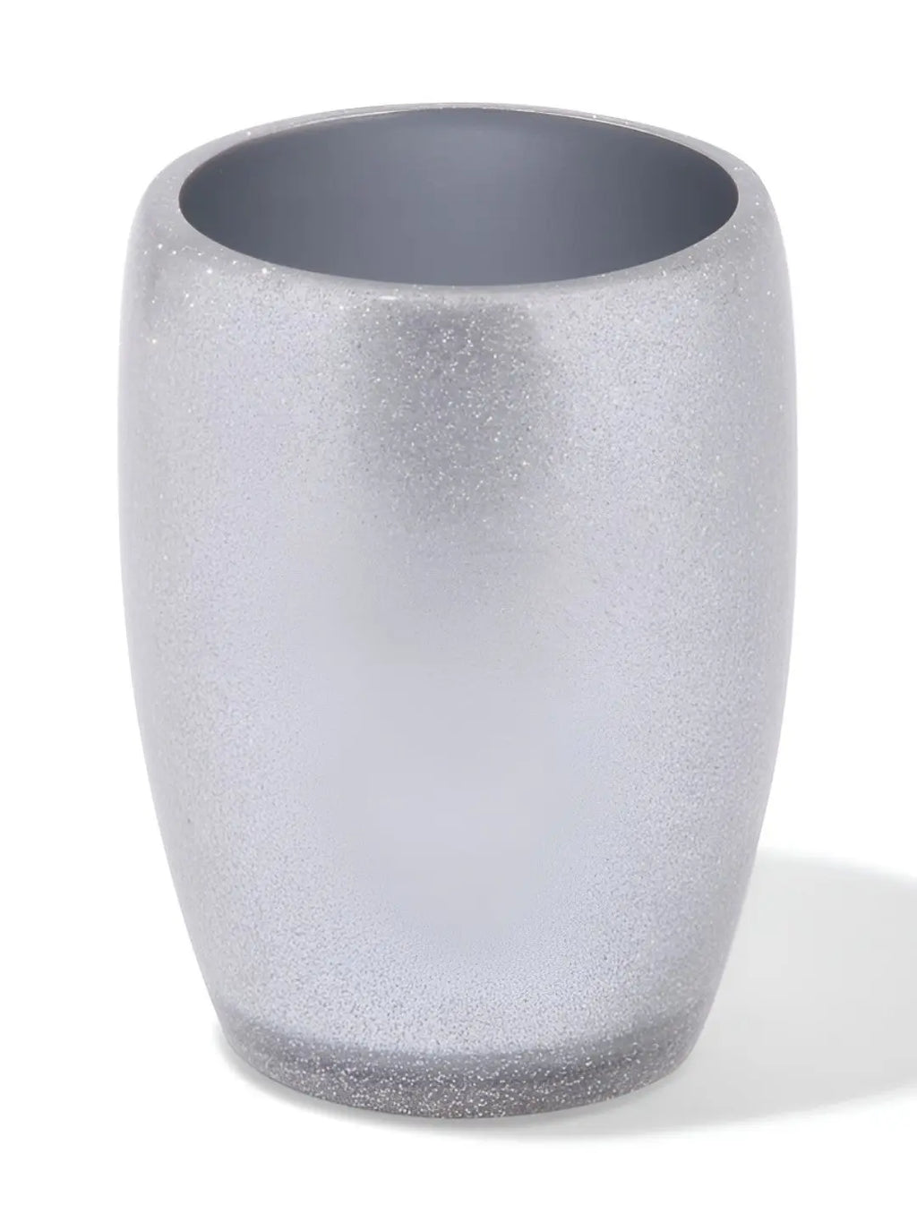 Silver-Toned 4 pieces Solid Polyresin Bath Accessories Set - grahsajja