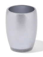 Silver-Toned 4 pieces Solid Polyresin Bath Accessories Set - grahsajja