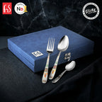 Chef Vicky Ratnani's Signature Collection By FnS Wales Stainless Steel 18 Pcs Cutlery Set with Box Pack