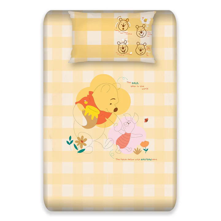 Disney Winnie The Pooh Digital Printed 300TC Cotton Bedsheet