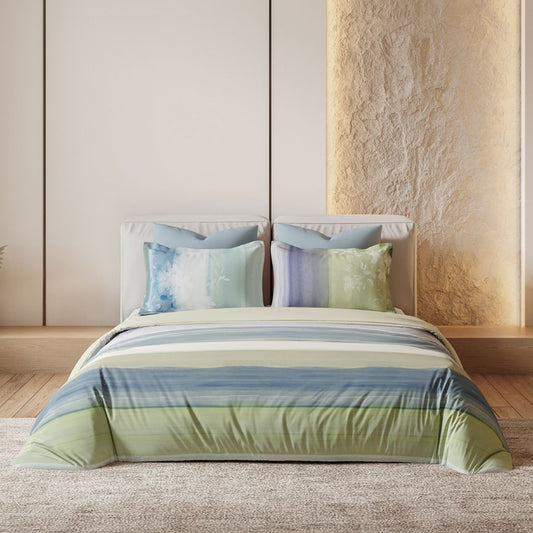 D'decor Bedsheet Super King Size CHARMING STRIPES Esteem Collection - grahsajja