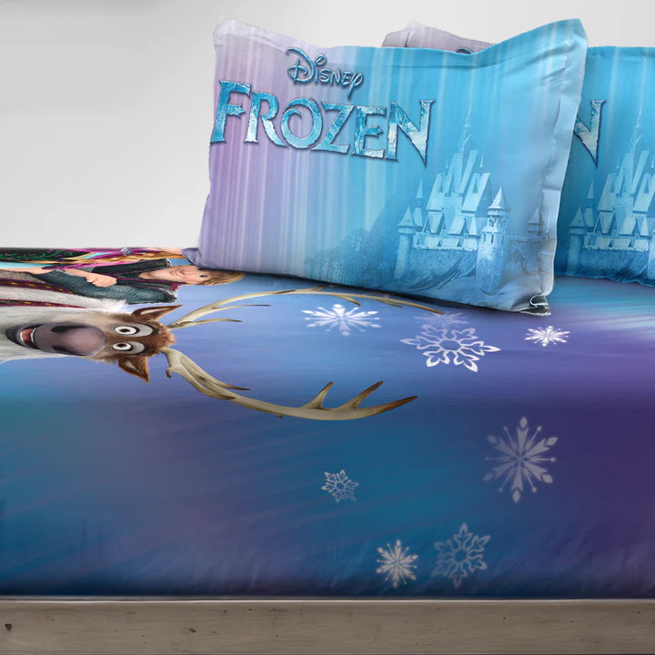 Disney Frozen Digital Printed 300TC Cotton Bedsheet