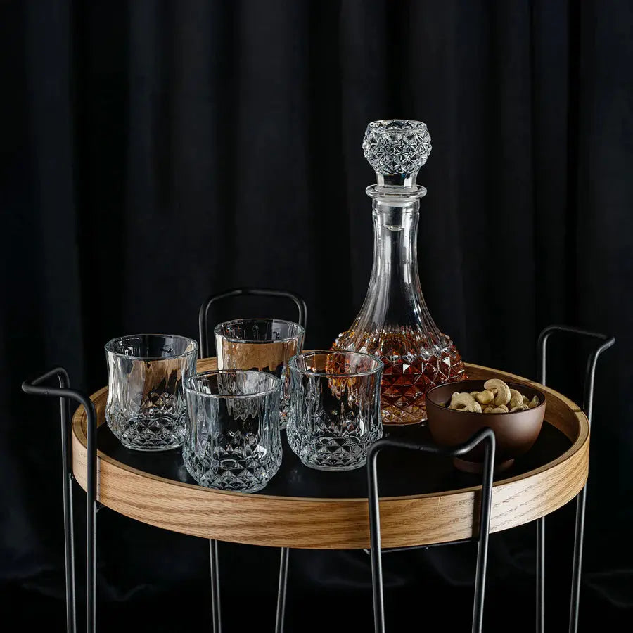 Circular Wooden Serving Cart - grahsajja