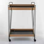 Classic Oakwood Serving Cart - grahsajja
