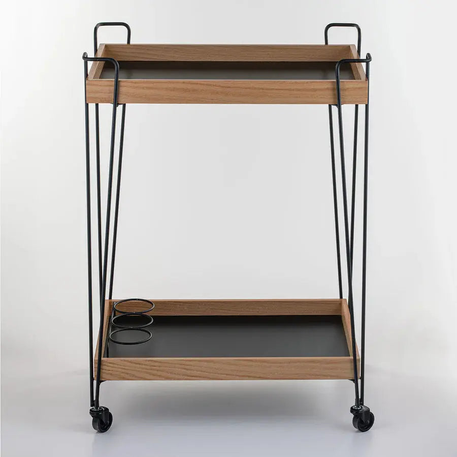 Classic Oakwood Serving Cart - grahsajja