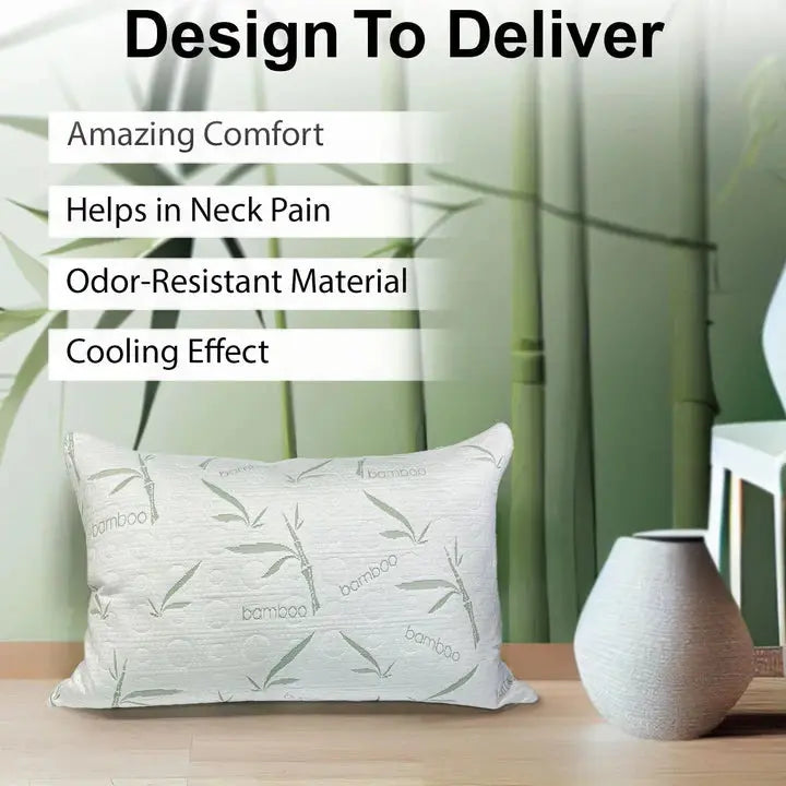 Spur Feather Pillow With Bamboo Fabric Cover Sassoon