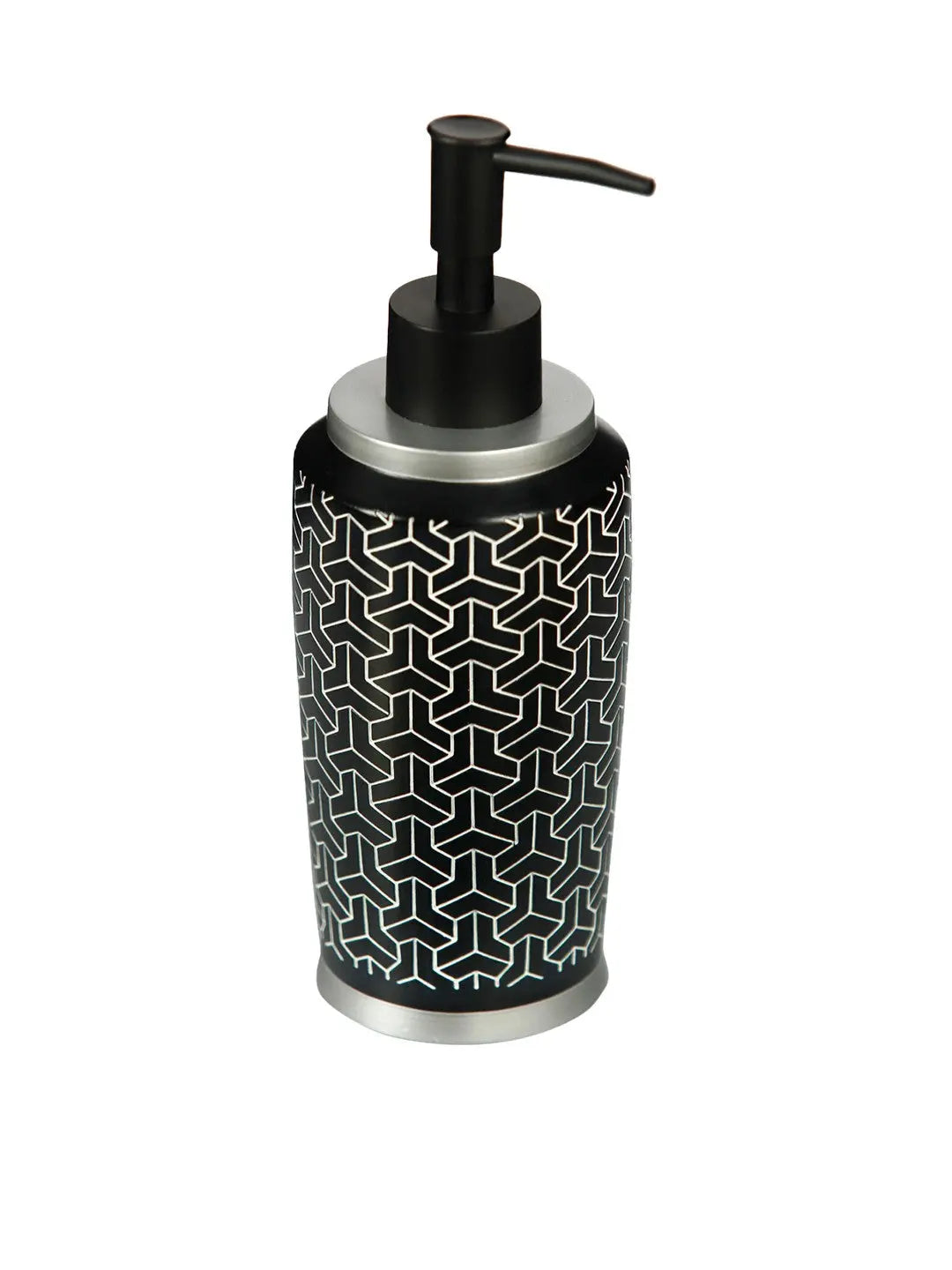 Alvina Black & Silver Polyresin 4 Pcs Bathroom Set - grahsajja