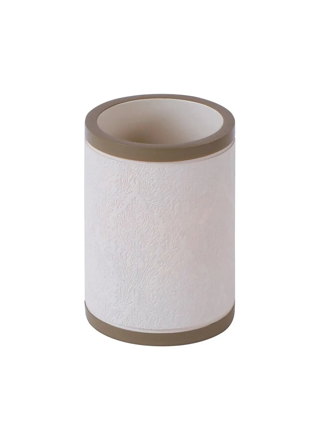 Alvina 4 Pcs Beige & Brown Textured Bathroom Accessories Set - grahsajja