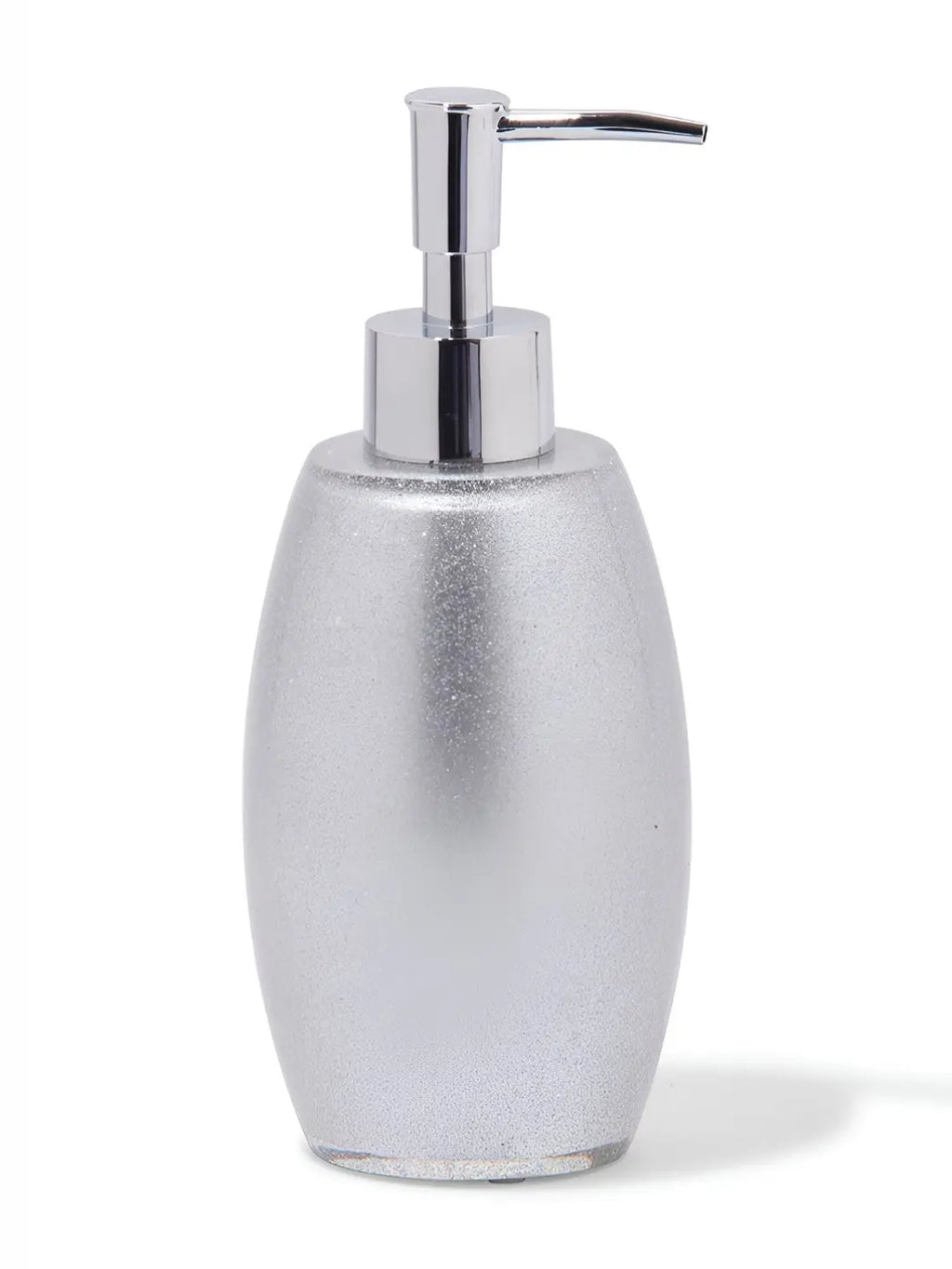 Silver-Toned 4 pieces Solid Polyresin Bath Accessories Set - grahsajja