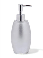 Silver-Toned 4 pieces Solid Polyresin Bath Accessories Set - grahsajja
