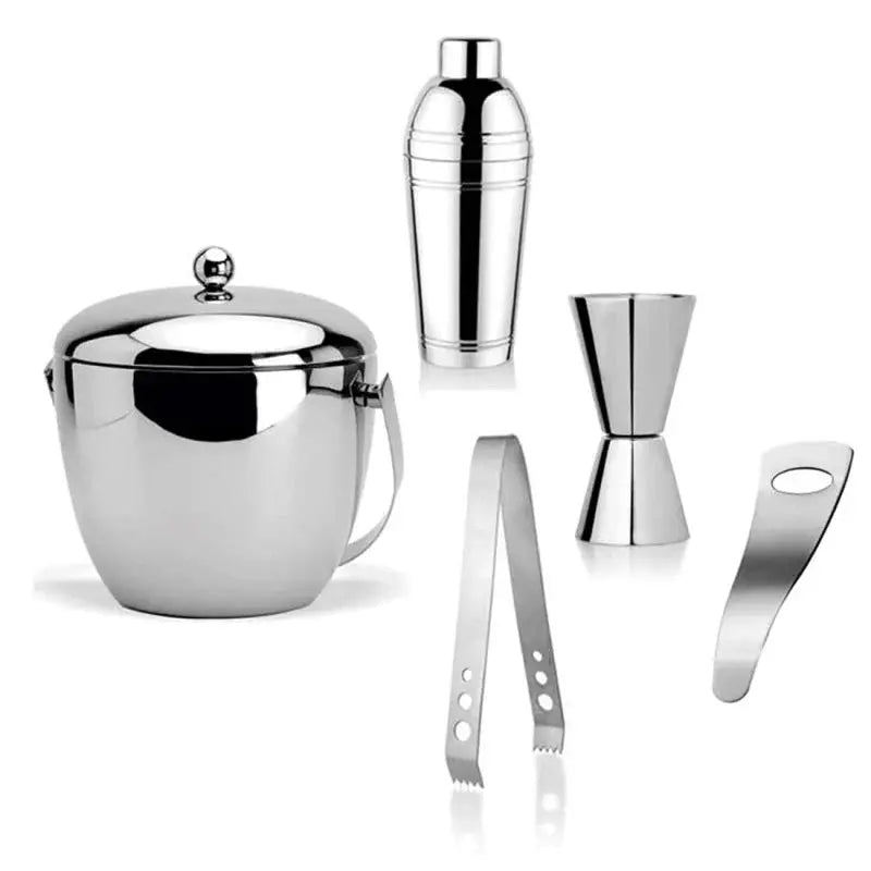 FnS Plain Stainless Steel Bartender Kit FNS