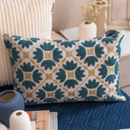 Mariana Pearl Cotton Cushion Cover (12"×18") Sadyaska