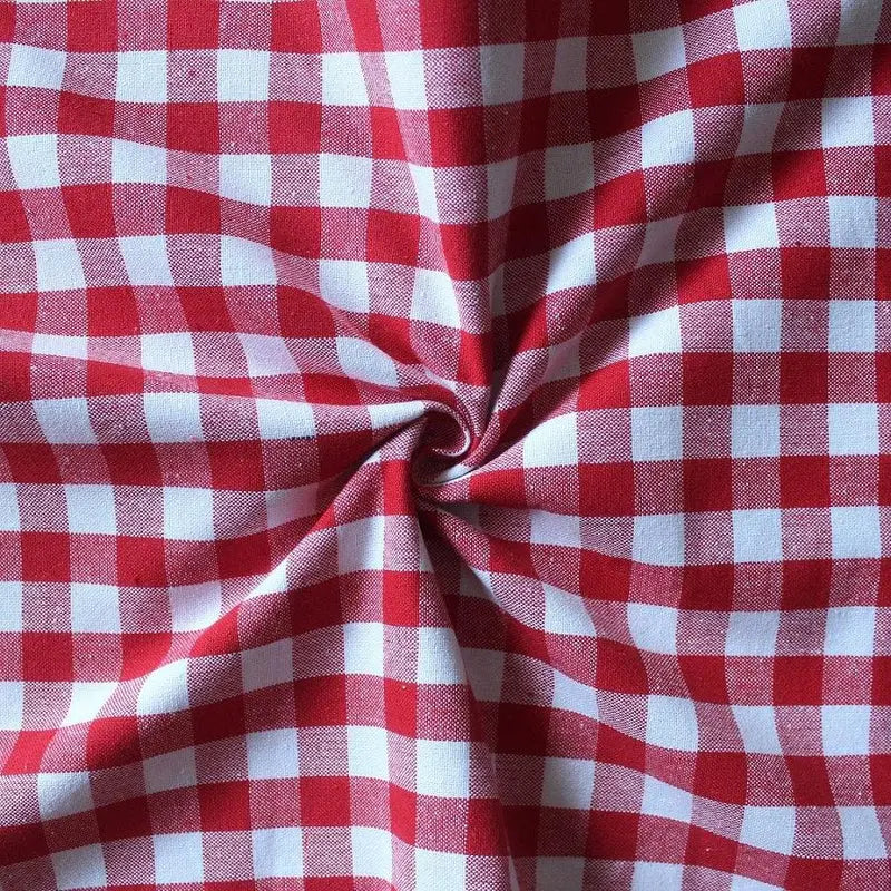 Linen Tea towel Gingham Pack Of 4 Red - grahsajja