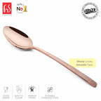 Chef Vicky Ratnani's Signature Collection By FnS Sorrento Rose Gold Stainless Steel Dessert Spoon 6 Pcs Set