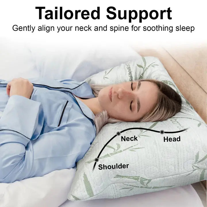 Spur Feather Pillow With Bamboo Fabric Cover Sassoon