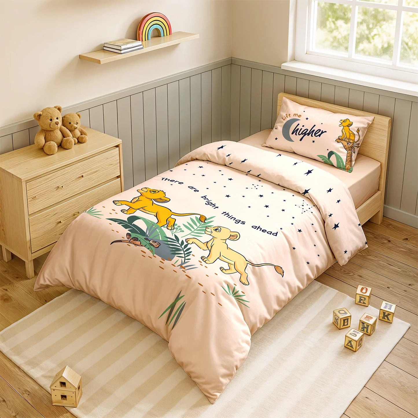 Disney Club House Digital Printed 300TC Cotton Bedsheet