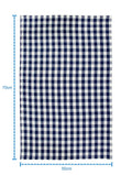 Linen Tea towel Gingham Pack Of 4 Blue - grahsajja