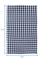 Linen Tea towel Gingham Pack Of 4 Blue - grahsajja