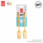 Chef Vicky Ratnani's Signature Collection By FnS Velora Stainless Steel Dessert Fork 6 Pcs Set