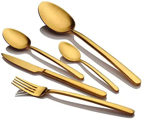 FNS Bianca Gold Plated Premium Cutlery Set FNS