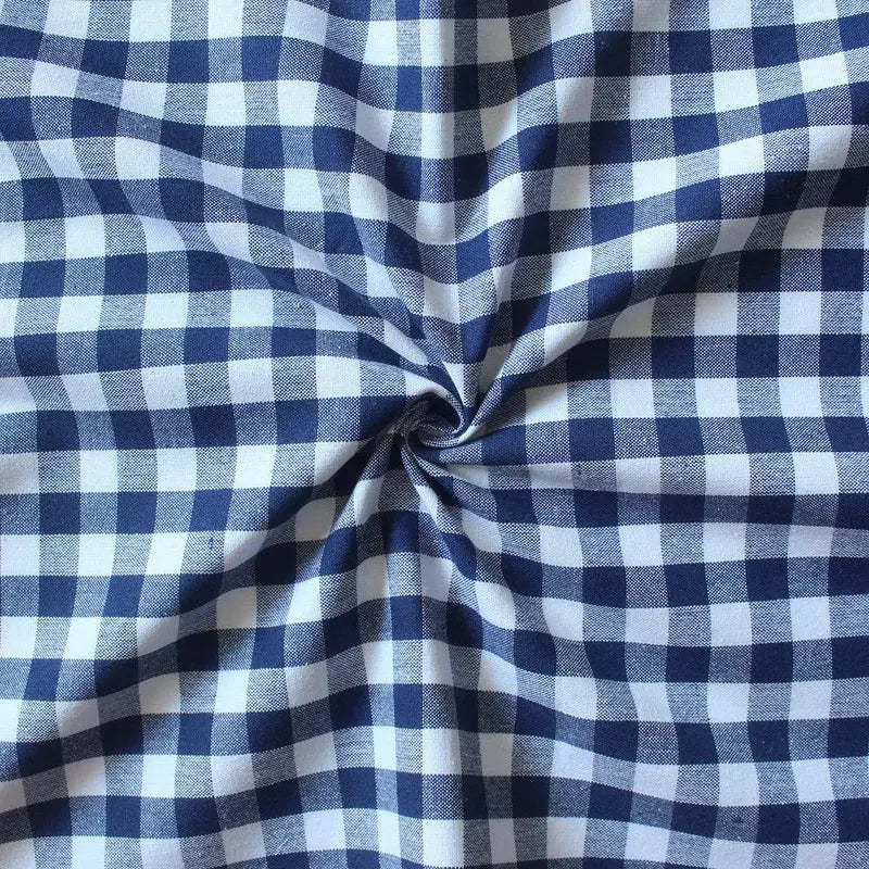 Linen Tea towel Gingham Pack Of 4 Blue - grahsajja