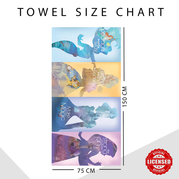 Disney Princess Towel For Kids & Adults