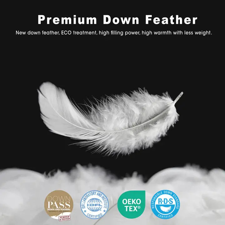 Tevel Down Feather Duvet- 575 GSM Silver Grey Sassoon