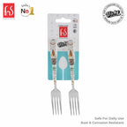 Chef Vicky Ratnani's Signature Collection By FnS Wales Stainless Steel Dessert Fork 6 Pcs Set