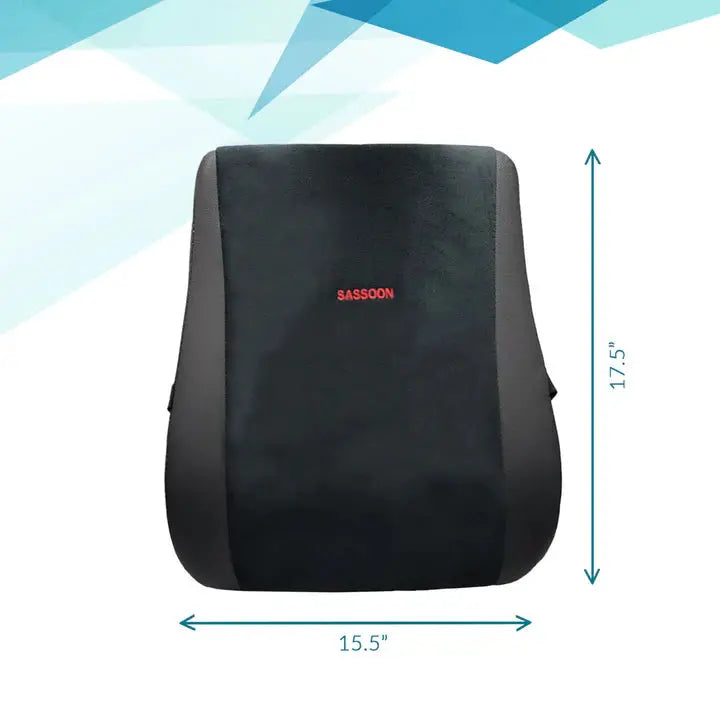 Orthopedic Back Support Cushion Black Sassoon