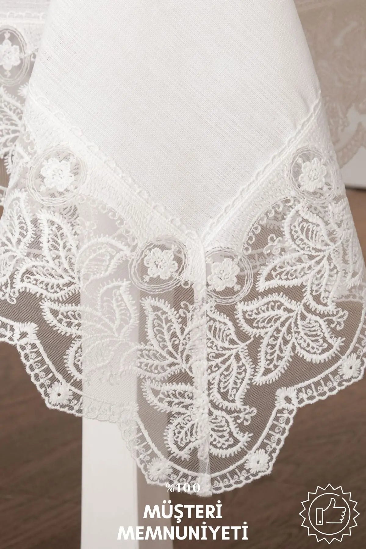 Finezza Table Cover 6-8 seater 160x230 cm Rectangular White Finezza