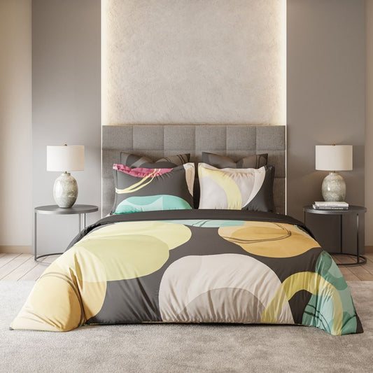 D'decor Bedsheet Super King Size METEORITE PIRATE BLACK Platinum Collection - grahsajja