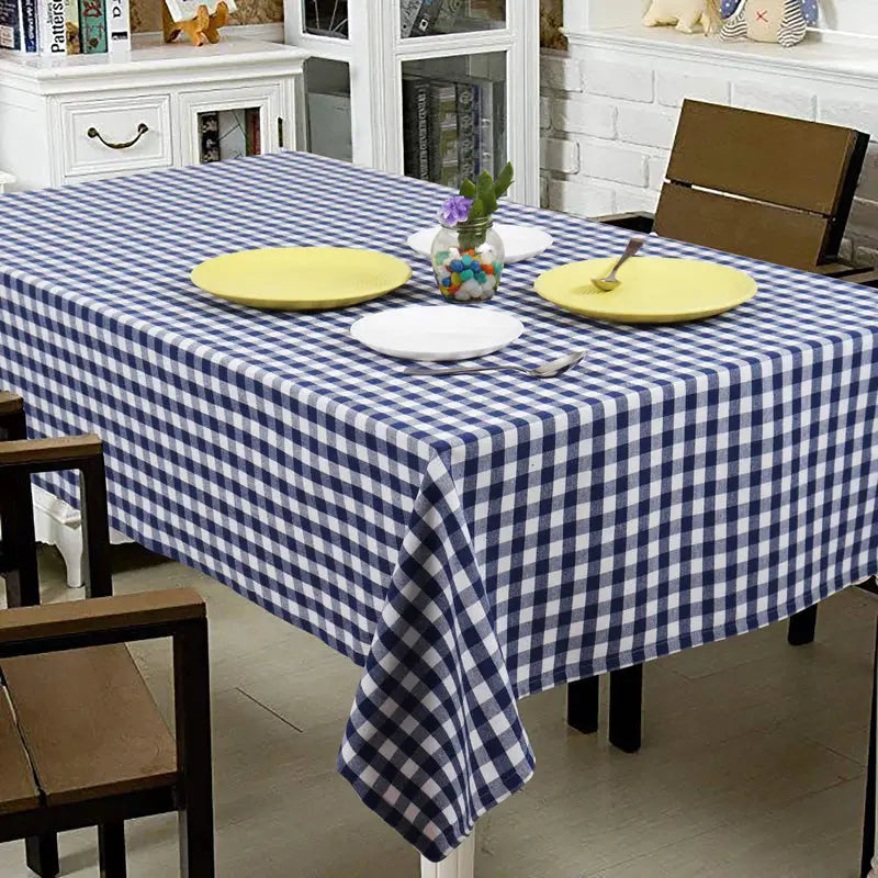 Gingham (Blue and White) Table cover - grahsajja