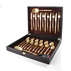 FNS Bianca Gold Plated Premium Cutlery Set FNS