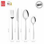 Chef Vicky Ratnani's Signature Collection By FnS Thames Stainless Steel 24 Pcs Cutlery