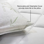 Spur Feather Pillow With Bamboo Fabric Cover Sassoon