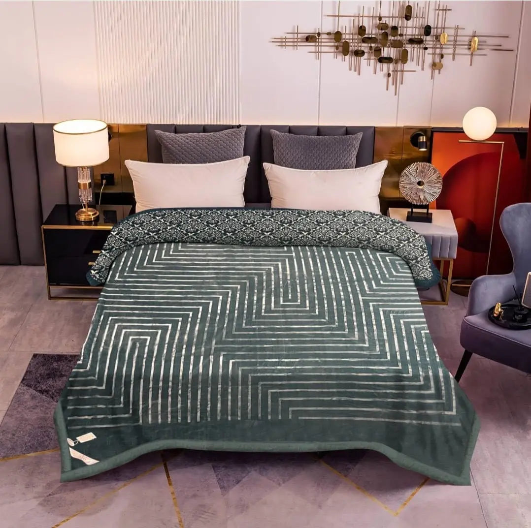 Marbella Mink Blanket Green - grahsajja