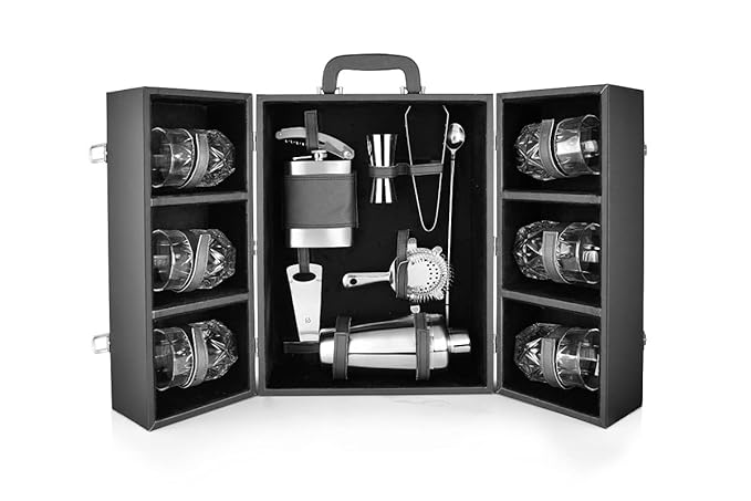 FNS Cheers BarCabinet 14 pcs bar Set