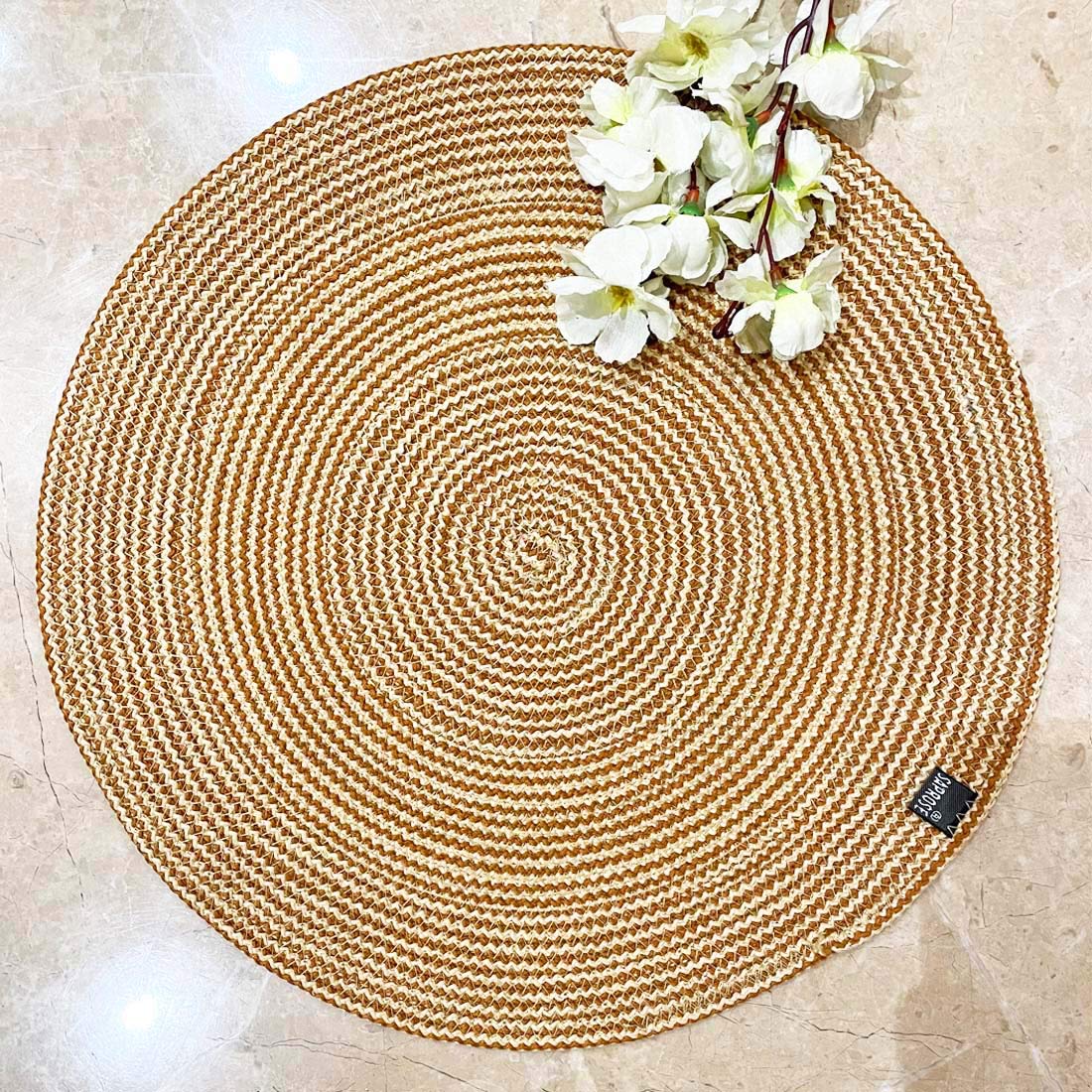 Round Zebra Table Mat stylish dining table mats - grahsajja