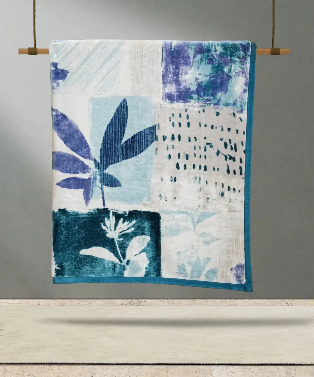 Indulgence Double Mink Blanket, Leafage|5.5 KG Trident