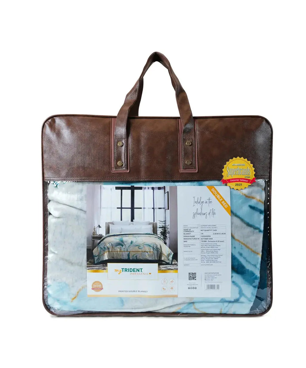 Indulgence Double Mink Blanket, Cassandra|5.5 KG Trident