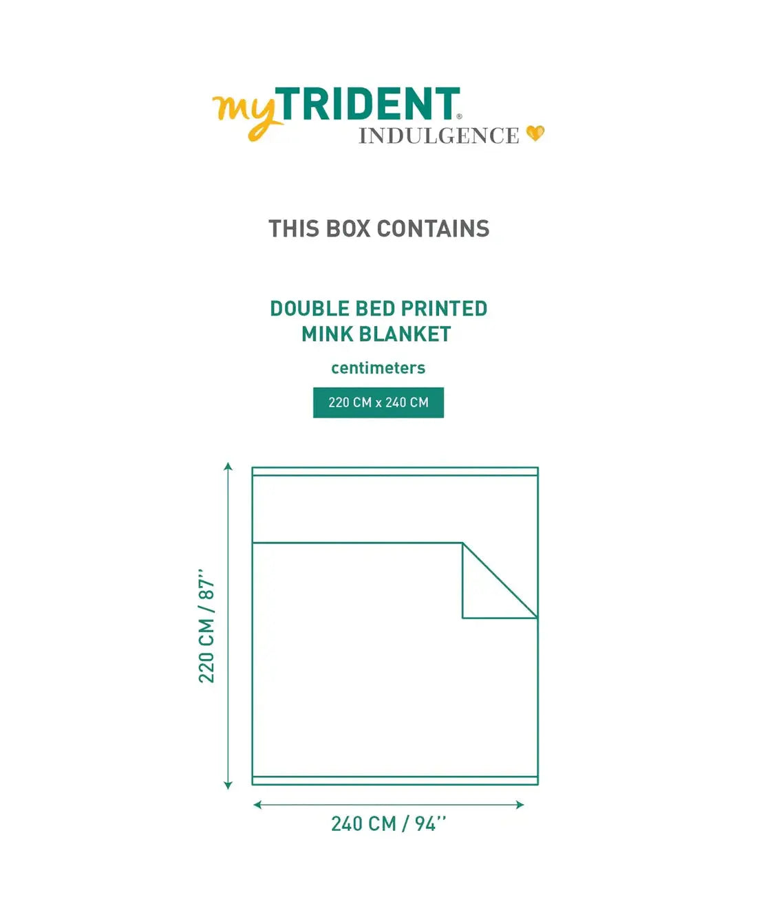 Indulgence Double Mink Blanket, Leafage|5.5 KG Trident