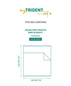 Sanskriti Double Mink Blanket, Phulkari| 4.6 KG Trident