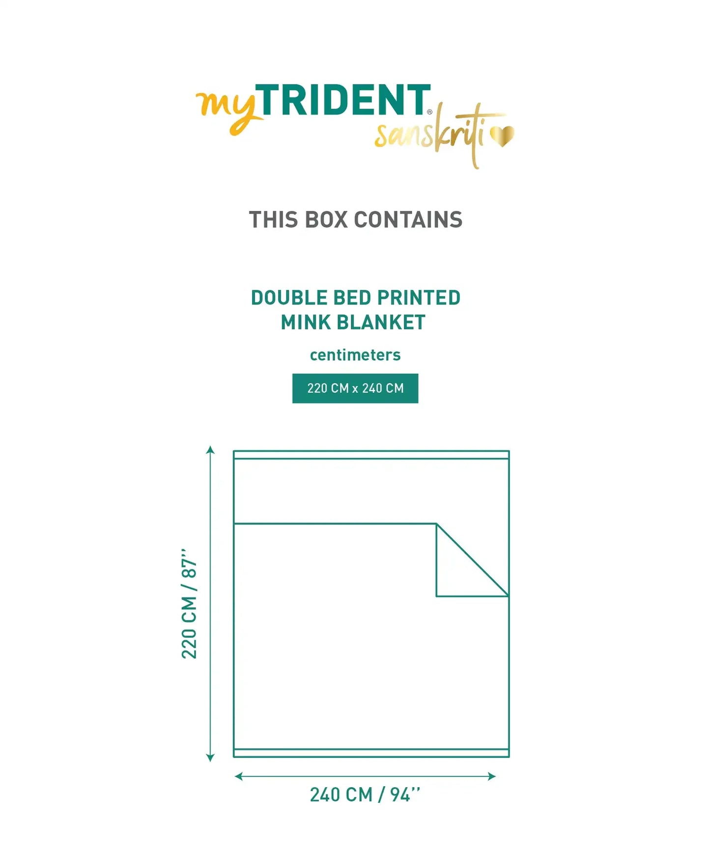 Sanskriti Double Mink Blanket, Phulkari| 4.6 KG