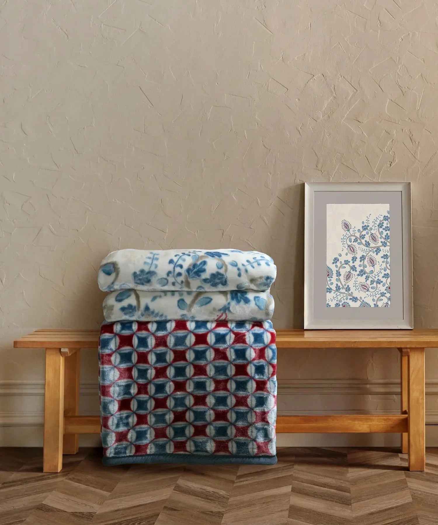 Sanskriti Double Mink Blanket, Tree of Life| 4.6 KG Trident