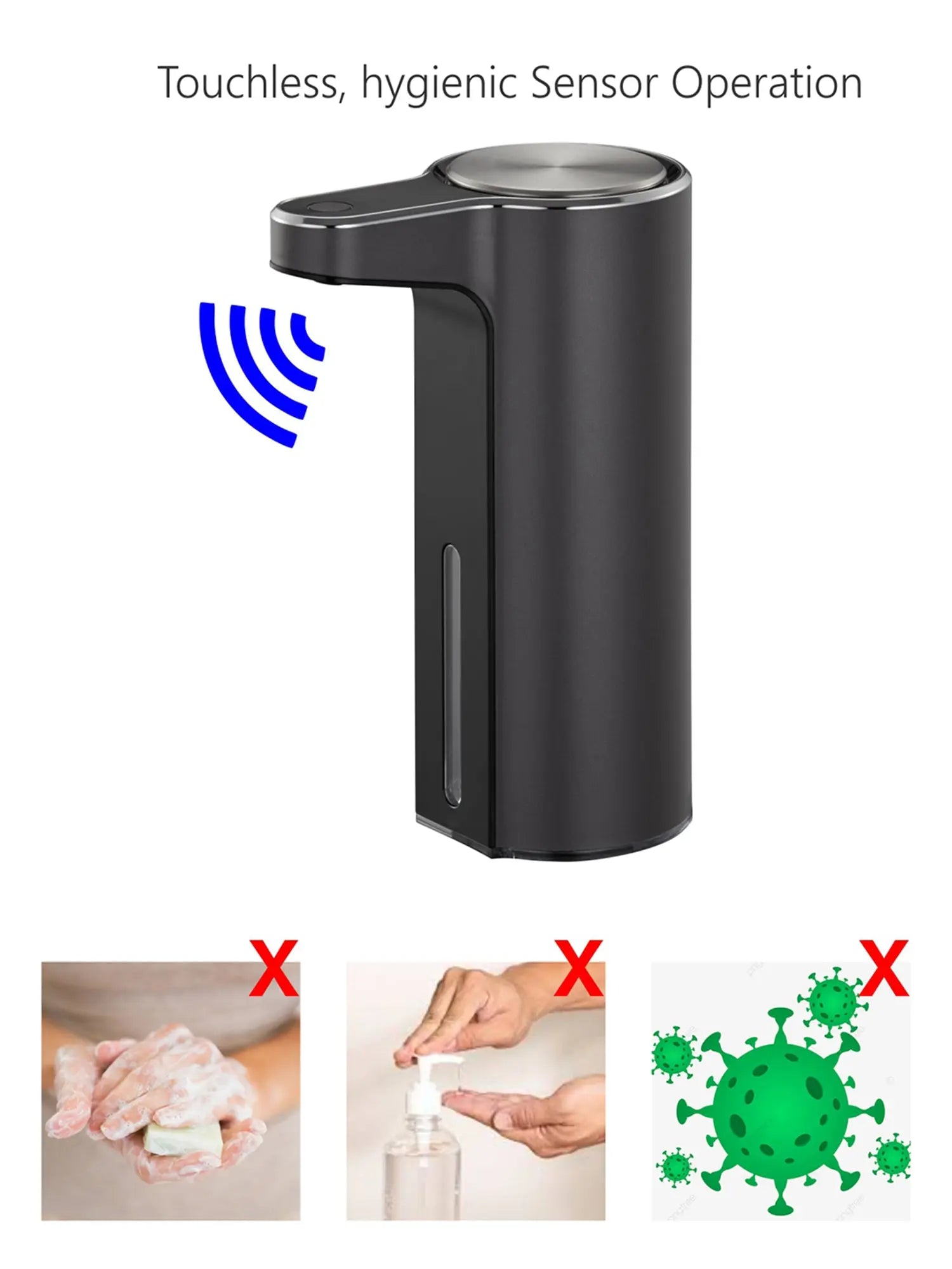 Aroma Autometic Smart Soap Dispenser Dark Grey OBSESSIONS