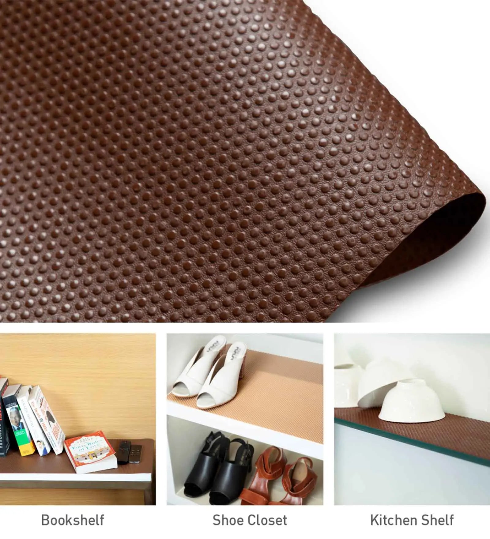 Rio PVC Shelf Liner Brown OBSESSIONS