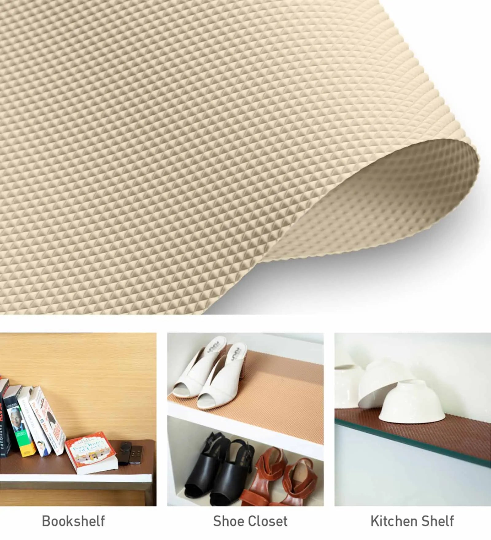 Rio PVC Shelf Liner L.Beige OBSESSIONS